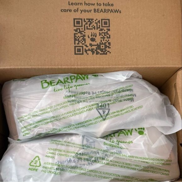 BearPaw Jamie Sheep Wool Lined Youth Moccasin Slippers Iced Coffee Size 4 - Picture 11 of 13